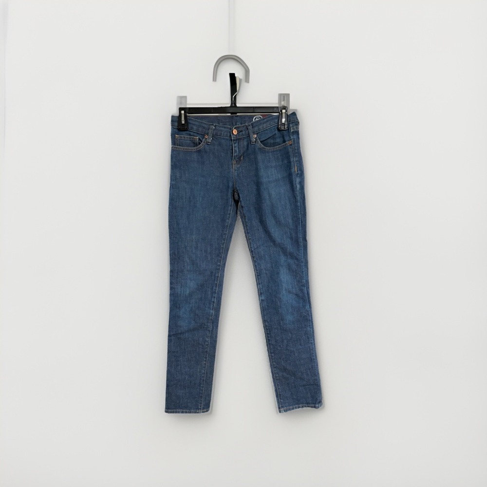 1969 GAP JEANS womens 6L LONG stretch denim pants straight leg designer EUC C59